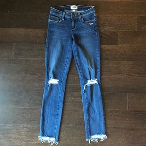 Paige Verdugo Ankle Distressed Skinny Jeans - 24